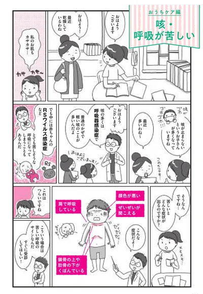 咳や呼吸が苦しそうなとき