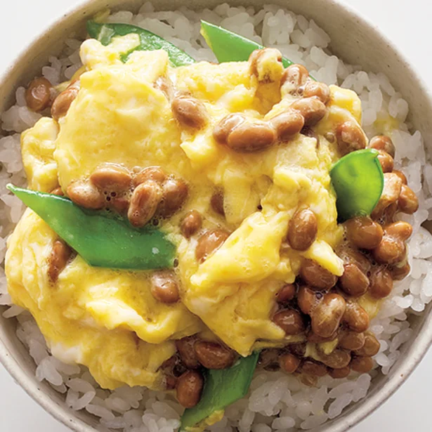 「納豆いりたま丼」