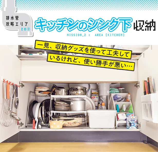 キッチンのシンク下が超カオス…！「排水管」を攻略してスッキリ！（2）