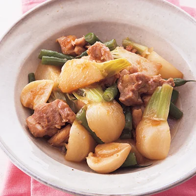 「とり肉とかぶの照り煮」