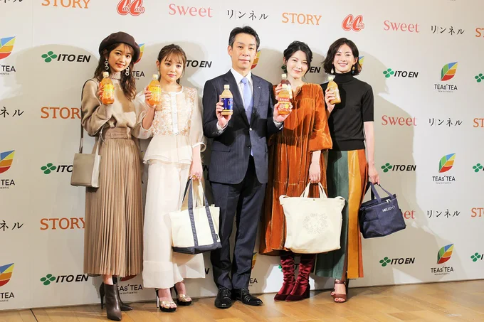 左から小室安未さん、吉木千沙都さん、相澤治さん、森貴美子さん、高垣麗子さん