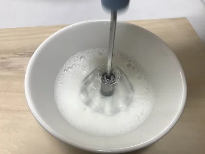いい感じに泡立った♪