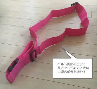この手のベルトの使い方、けっこう戸惑います
