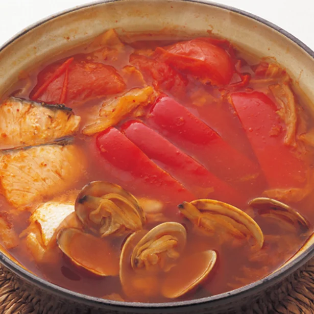 「海鮮トマトチゲ鍋」