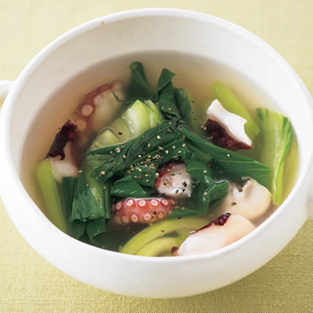 野菜を毎日食べよう! 旬の葉もの野菜を使った月～金のスープ