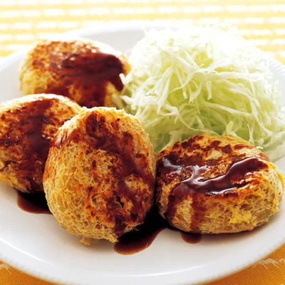 油を使わずに作れる「焼きつねコロッケ」