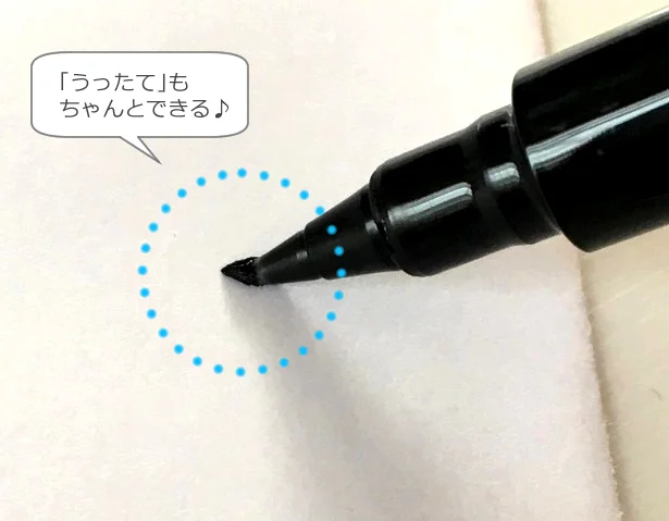 硬筆感覚で書ける ダイソー 細字筆ぺん の きちんと 感のある文字に レタスクラブ