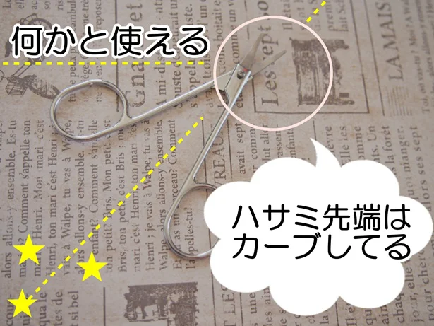ハサミは持っていると何かと便利!