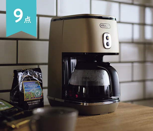 9点…De'Longhi ドリップコーヒーメーカー 粉コーヒー付き(ミカド珈琲)