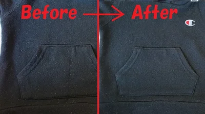 「毛玉取りブラシ」はトレーナーよりセーターの方で実力を発揮！