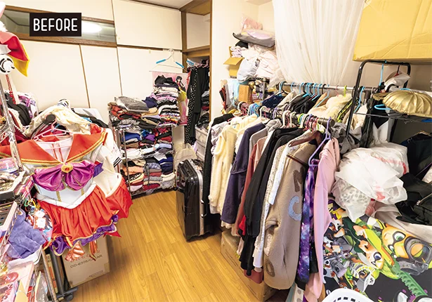 このコスプレ衣装の山、山、山!