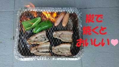 やっぱり炭火で焼くとおいしい♪