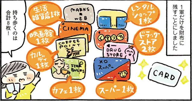 カード仕分けでパンパンお財布卒業【おひとりさま年収200万生活3】(3)