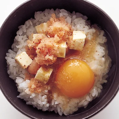 「明太チーズ卵丼」