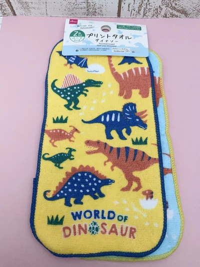 ダイソーのハーフサイズプリントタオルが小学生にぴったり