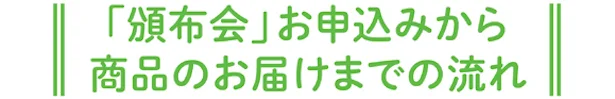 お申し込みからお届けまでの流れ