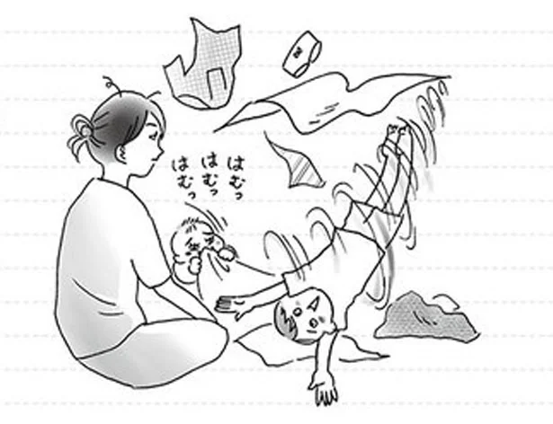 洗濯物にはきりもみスライディング！　家族ほど笑えるものはない（7）