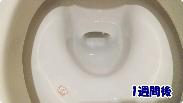 「香りのトイレスタンプ式洗浄剤」は1週間たってもさぼったリングナシ!