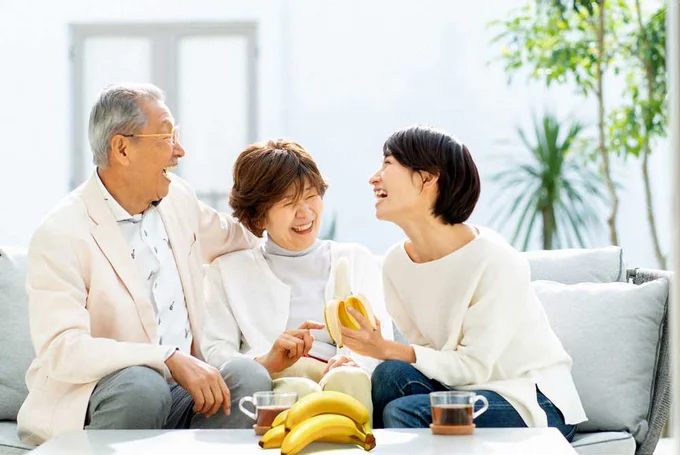 バナナは家族の健康の強～い味方！