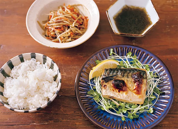 きんぴら買ったら、魚を焼くだけ!