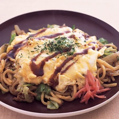 「うどんのモダン焼き風」