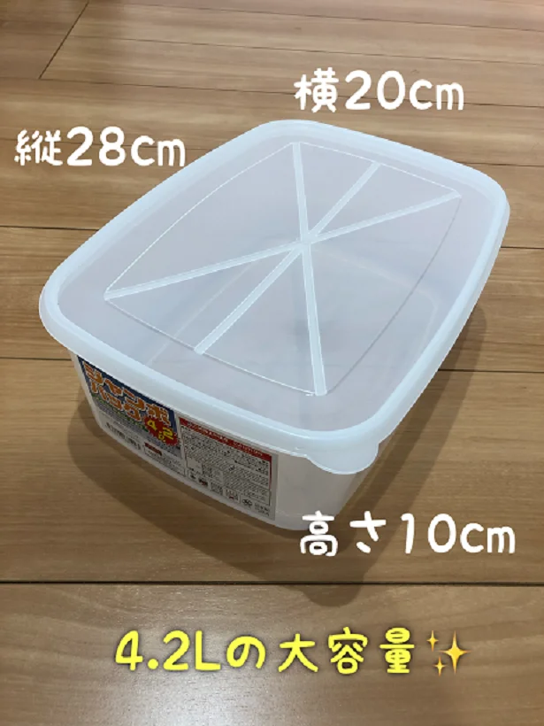 大きめのふたつきケースは使いやすい!