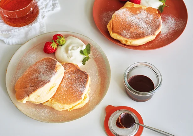 人気NO.1!しゅわしゅわスフレパンケーキ【世界一作りやすいおうちスイーツ】(1)
