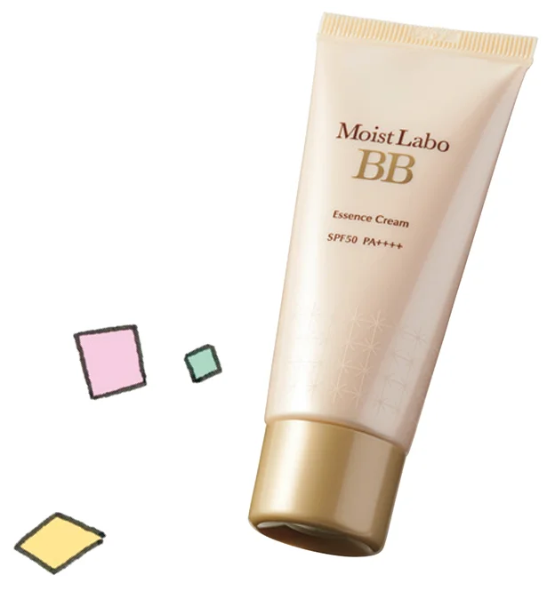 明色化粧品 モイストラボ BBエッセンスクリーム　SPF50・PA++++ 全4色 各33g ￥1,200/明色化粧品