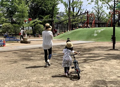 自転車の練習に毎日付き合ってあげられるなんて思ってもみなかった！