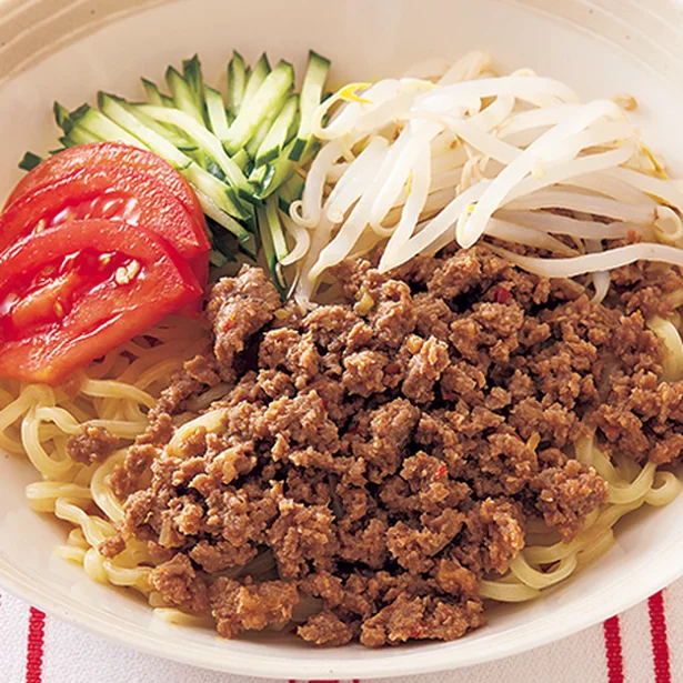 【画像を見る】レンジ加熱ですぐでき！「ジャージャー麺」