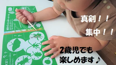 2歳半の息子も真剣＆集中して取り組めました