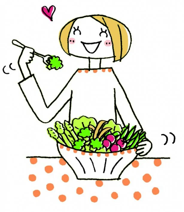 空腹でも先に野菜をたくさん食べれば満足感アップ！