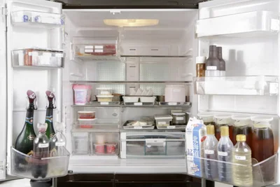 美しく、出し入れしやすく収納されているミセス美香さんの冷蔵庫。