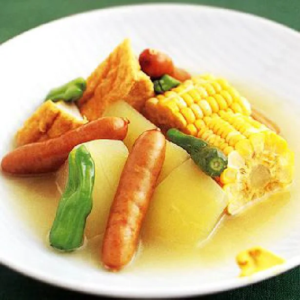 冷やしてもおいしい！夏野菜おでん