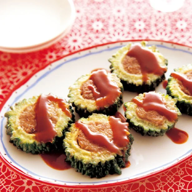 ひまわりみたい！？ゴーヤーのミニハンバーグ
