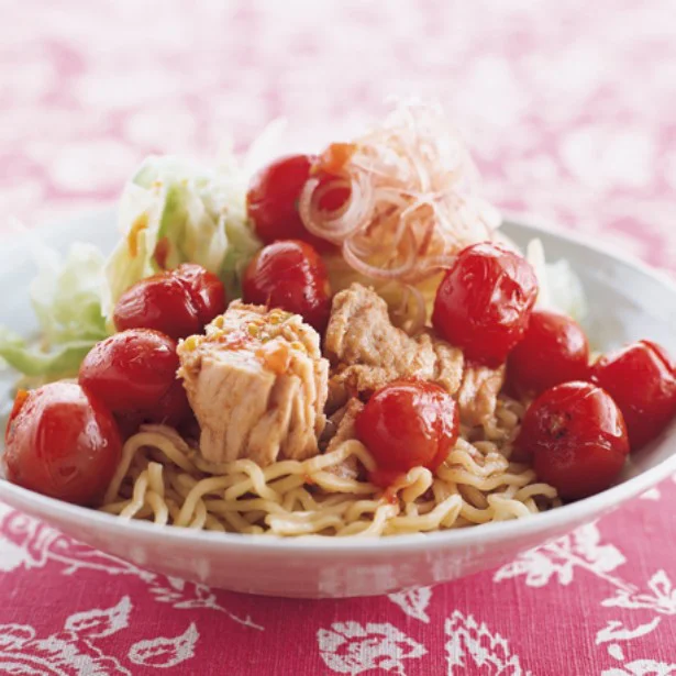 冷麺を食べ納めする前に作って！「ぽん酢トマトだれの冷やしそば」