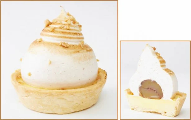 「メニーマロンタルティ」350円(税込) まるごと一粒マロンが入った絶品スイーツ
