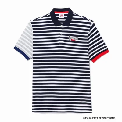 LACOSTE e-shop限定発売の、『ウルトラマンティガ』バージョンポロシャツ。14000円(税抜）。