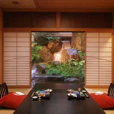 第2位の山形県「かみのやま温泉 日本の宿 古窯」のお部屋でのお食事風景