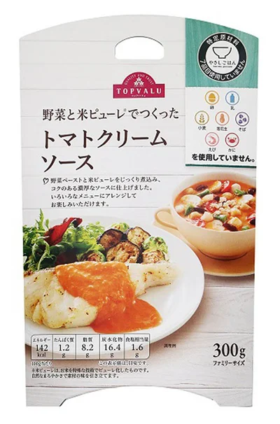 「野菜と米ピューレでつくったトマトクリームソース」300g　537円（税込）