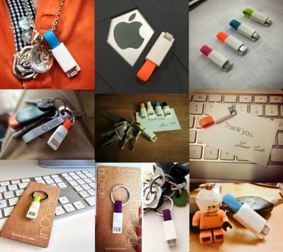 バッグの中で絡まないコンパクトな充電ケーブル