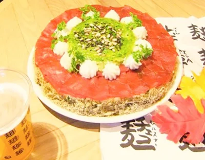 華やかなケーキ寿司は、パーティシーズンにぴったり。当日はミツカンによるワークショップも開催