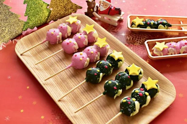 クリスマスツリーの正体はお団子！和菓子のポップ＆カラフル化が止まらない