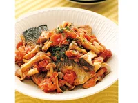 【夕飯レシピ】～さば料理のレパートリーを増やそう～イタリアンな「さばときのこのトマト煮」