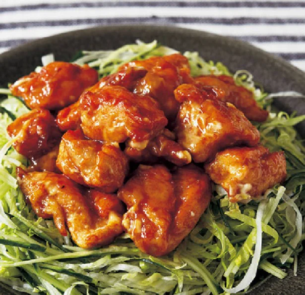 とりむねのマヨ照り焼きサラダ仕立て
