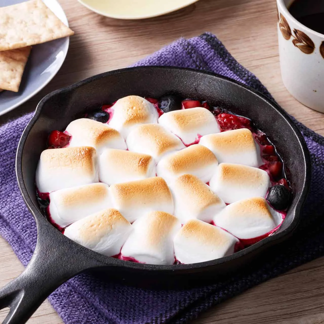 ミックスベリーのスキレットスモアの料理レシピ レタスクラブ
