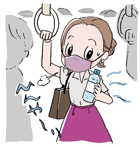 冷たいペットボトルを通勤のお供に!