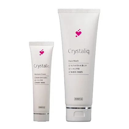 シャープ「Crystaliq薬用保湿クリーム＆薬用洗顔フォームのセット」
