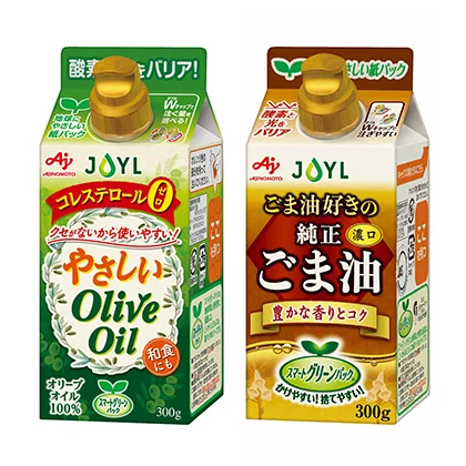 JOYL「AJINOMOTO やさしいオリーブオイル」JOYL「AJINOMOTO ごま油好きの純正ごま油」のセット