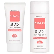 「ミノンUVマイルドジェル」「ミノンUVマイルドミルク」のセット